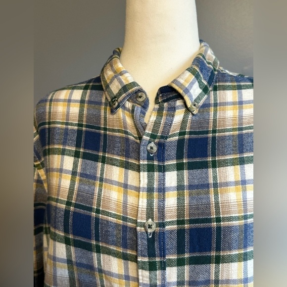 Denim & Flower Ricky Singh‎ Flannel Button Down Shirt Size Large - Picture 8 of 8